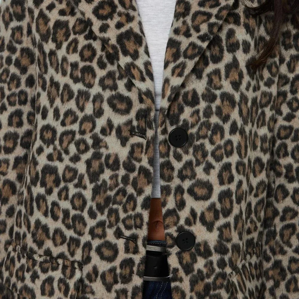 PRINCESS POLLY LEOPARD TRENCH COAT - Picture 4 of 4